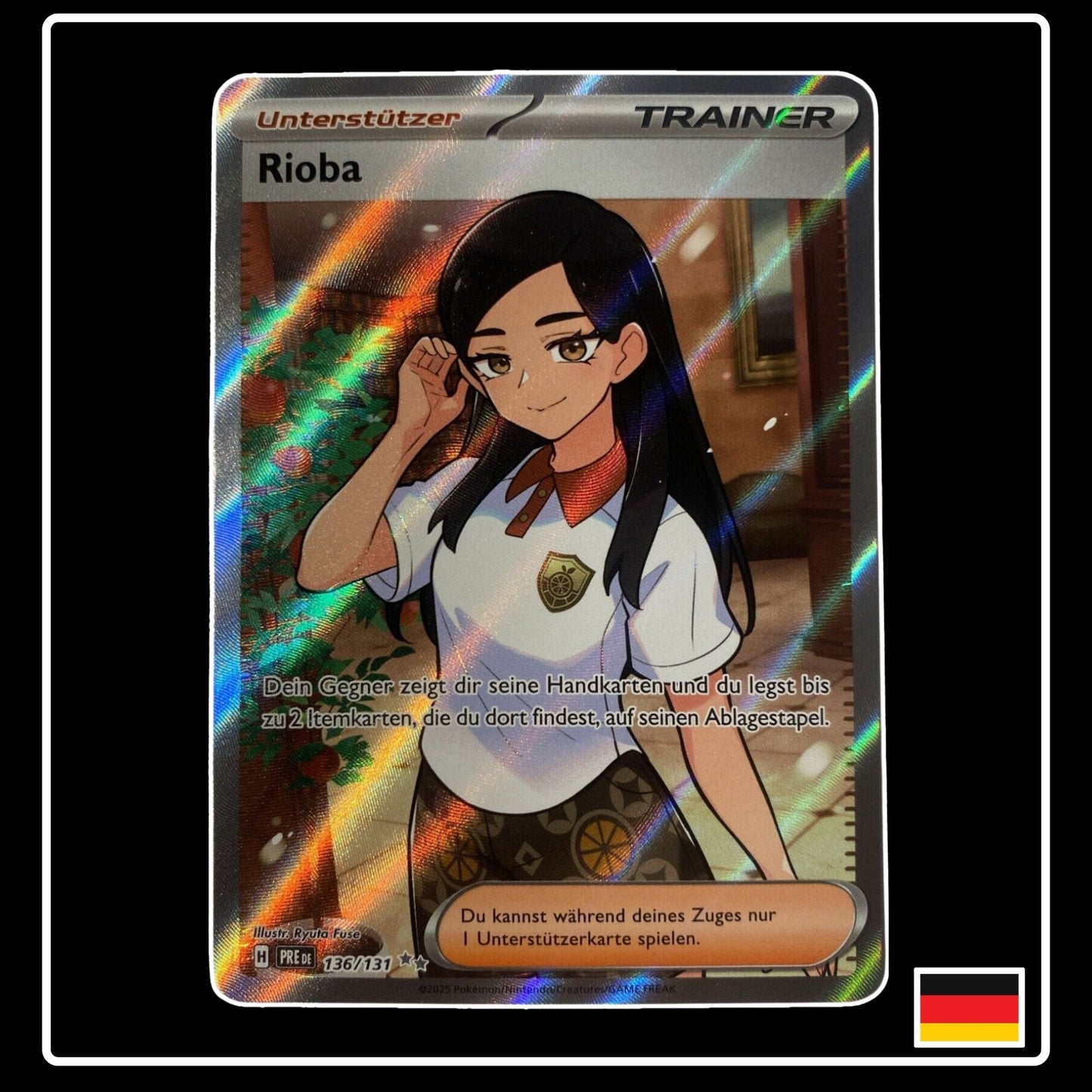 Rioba Trainer Pokemon 136/131 Prismatische Entwicklungen
