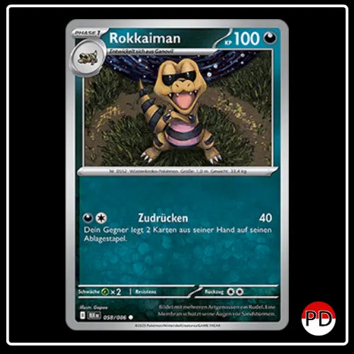 Rokkaiman 058/086 Pokemon Schwarze Blitze