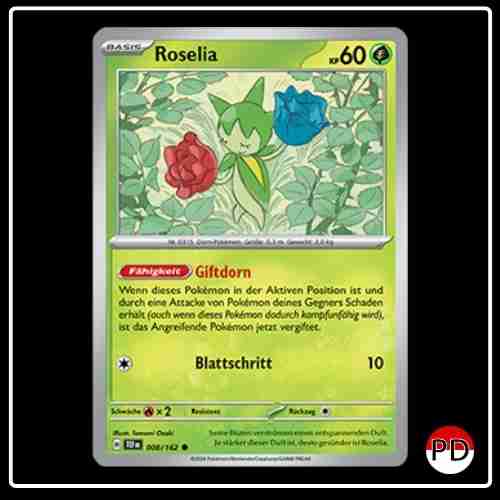 Roselia 008/162 Pokemon Gewalten der Zeit