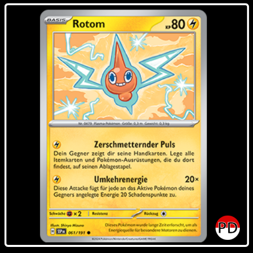 Rotom 061/191 Pokemon Stürmische Funken