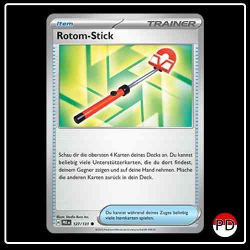 Rotom-Stick 127/131 Pokemon Prismatische Entwicklungen