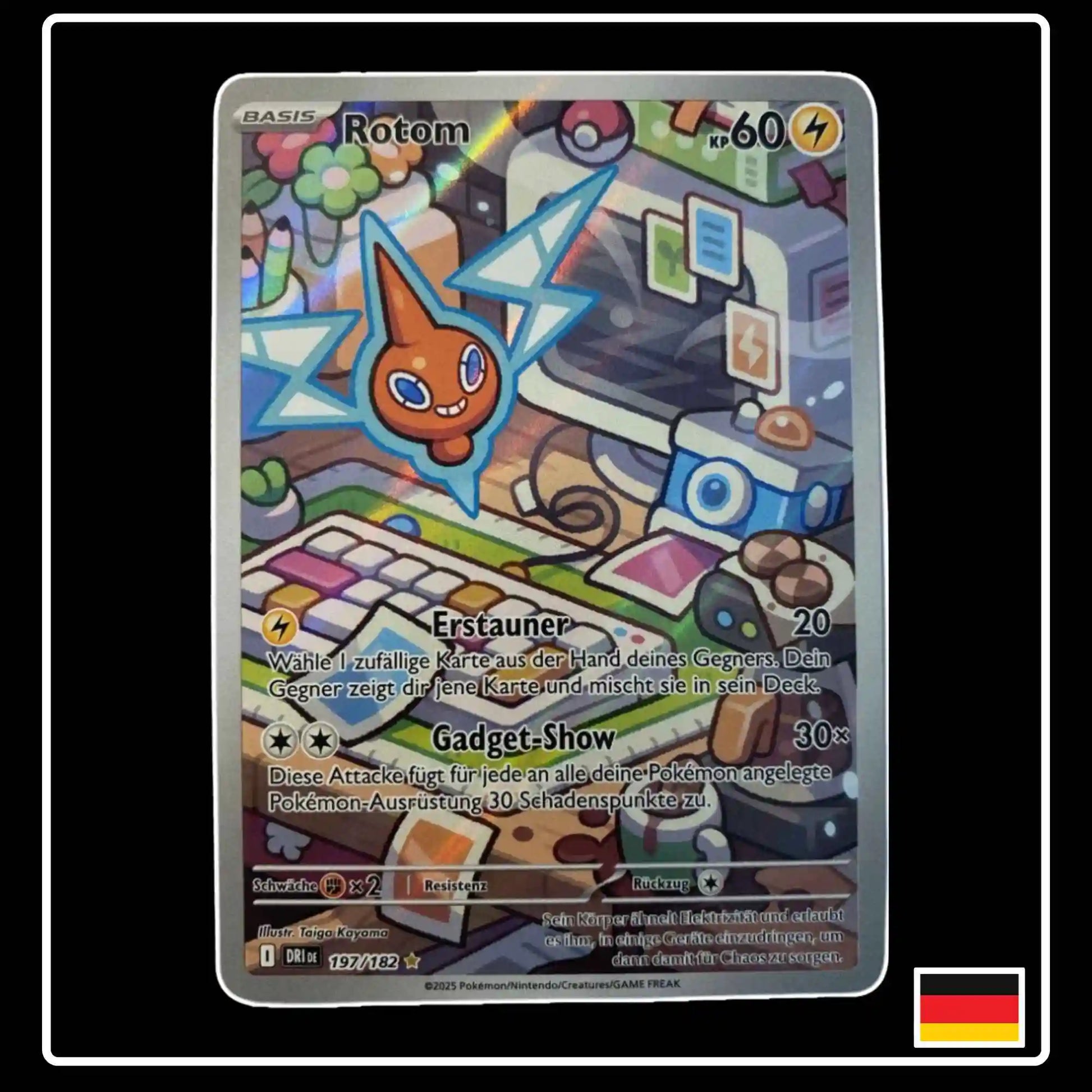 Rotom Illustration Rare 197/182 Pokemon Ewige Rivalen