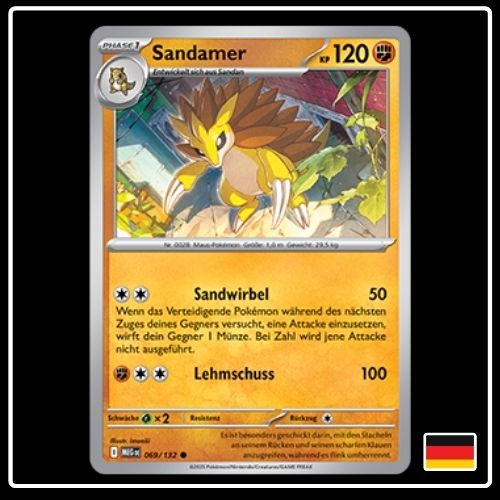 Sandamer 069/132 Pokemon Mega Entwicklung
