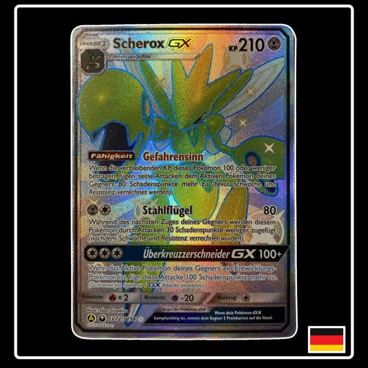 Scherox GX Shiny SV72 Pokemon Verborgenes Schicksal