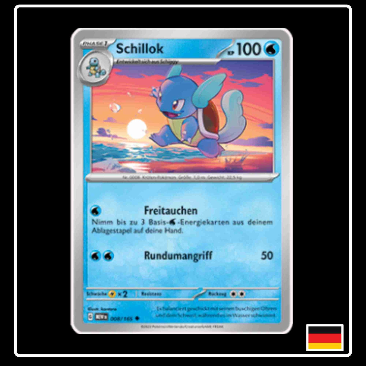 Schillok 008/165 aus dem Pokemon Set Karmesin & Purpur 151
