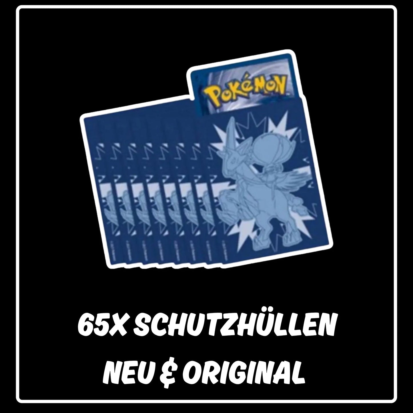 Pokemon Karten 65x Schutzhüllen Schaurige HerrschaftSchimmelreiter Coronospa (Top Trainer Box)