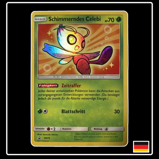 Schimmerndes Celebi SM79 Pokemon Sonne & Mond
