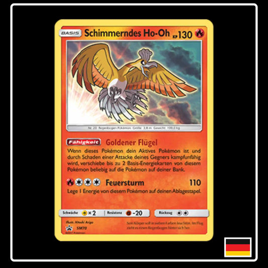 Schimmerndes Ho-Oh Shiny SM70 Pokemon