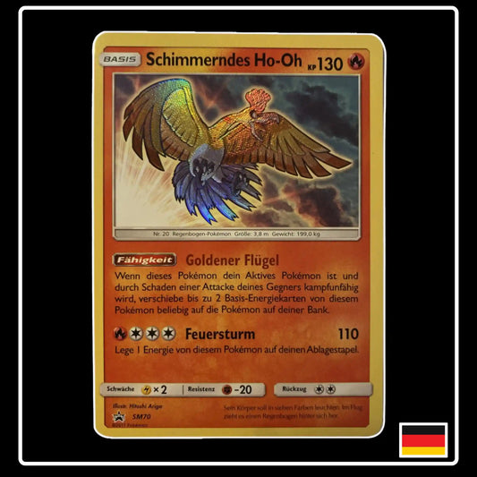 Schimmerndes Ho-Oh SM70 Pokemon SM Black Star Promo