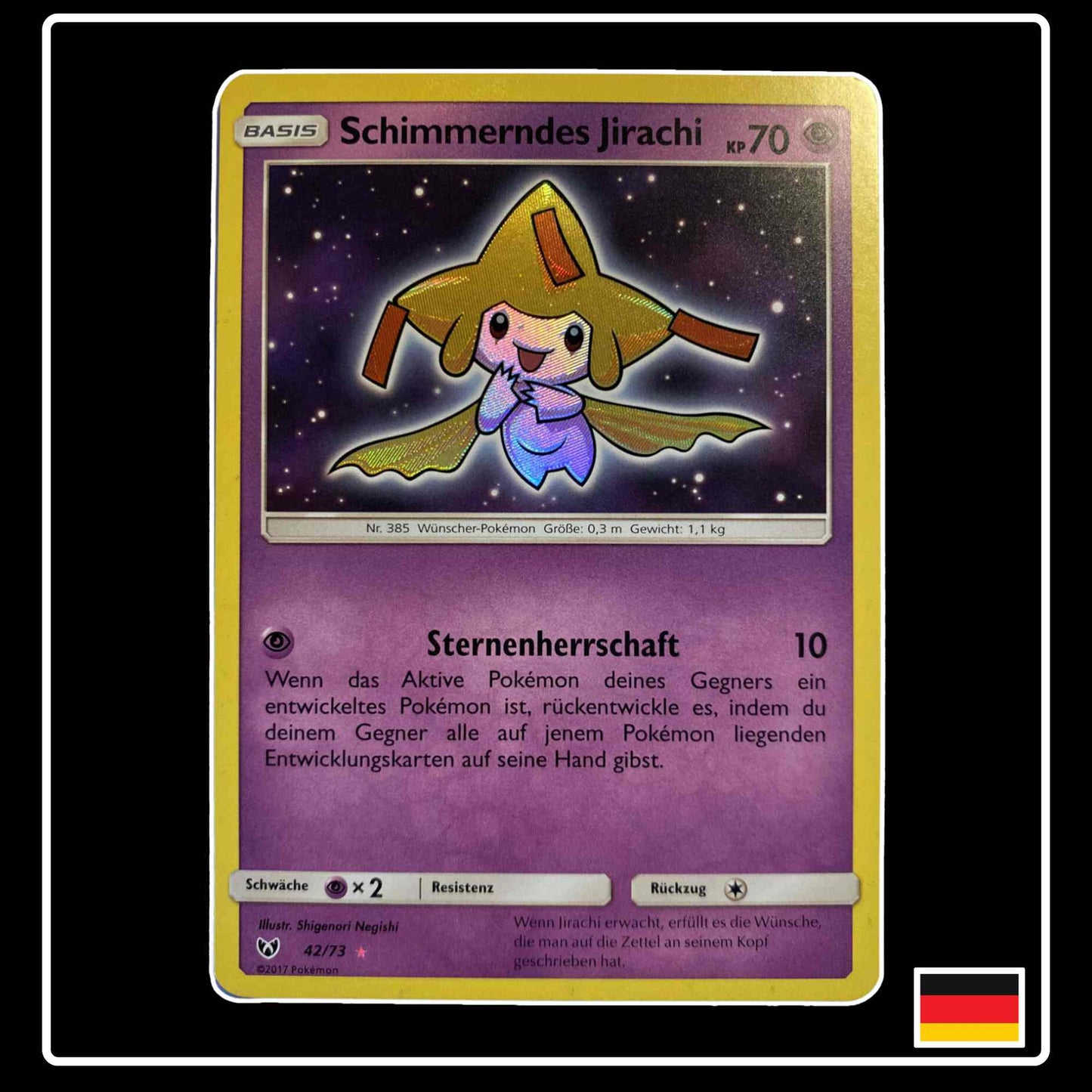 Schimmerndes Jirachi 42/73 Pokemon Schimmernde Legenden
