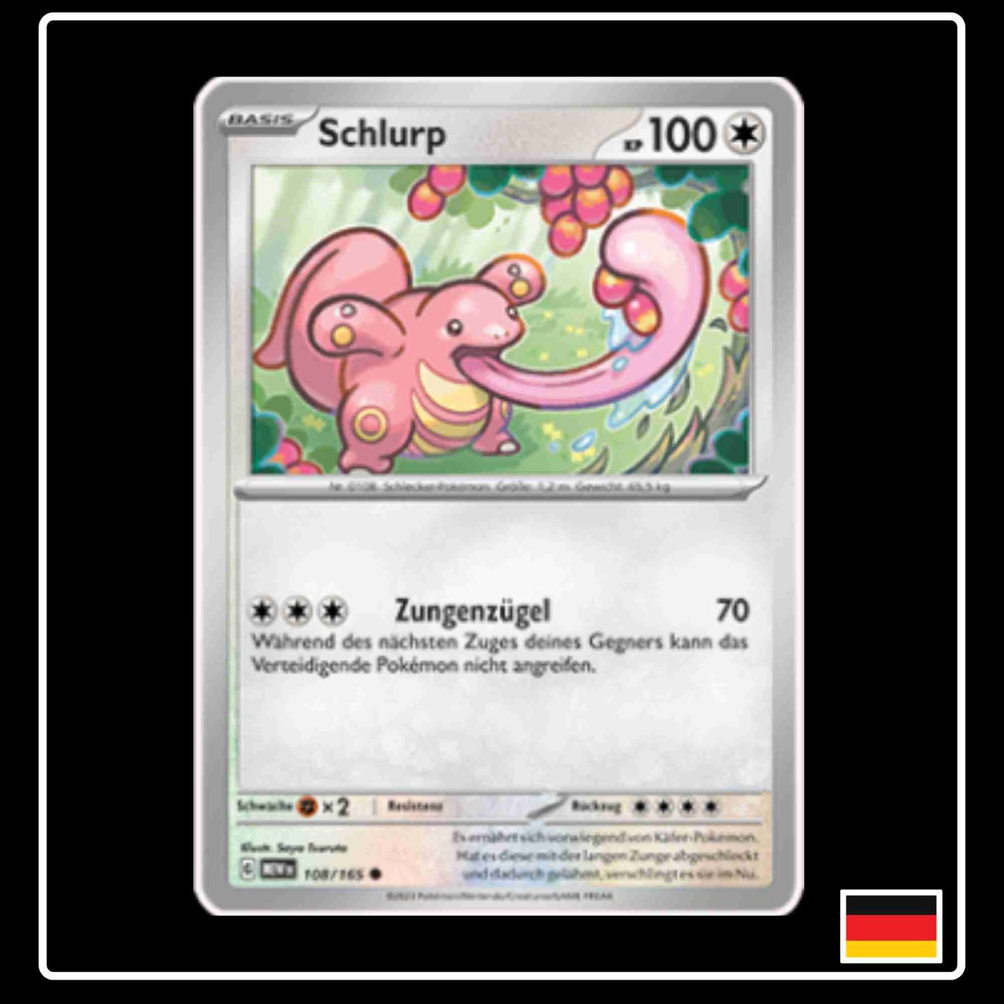 Schlurp 108/165 aus dem Pokemon Set Karmesin & Purpur 151
