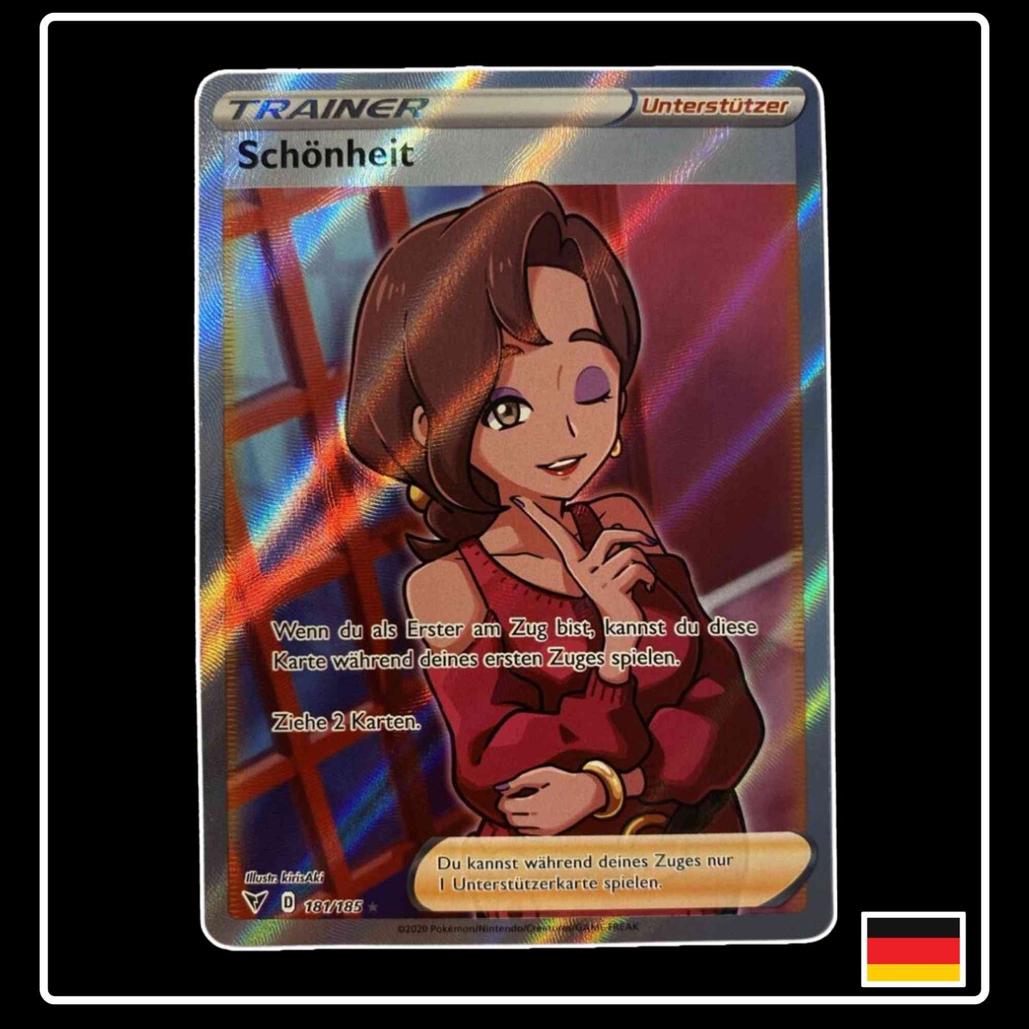 Schönheit Trainer Full Art 181/185 Pokemon Farbenschock