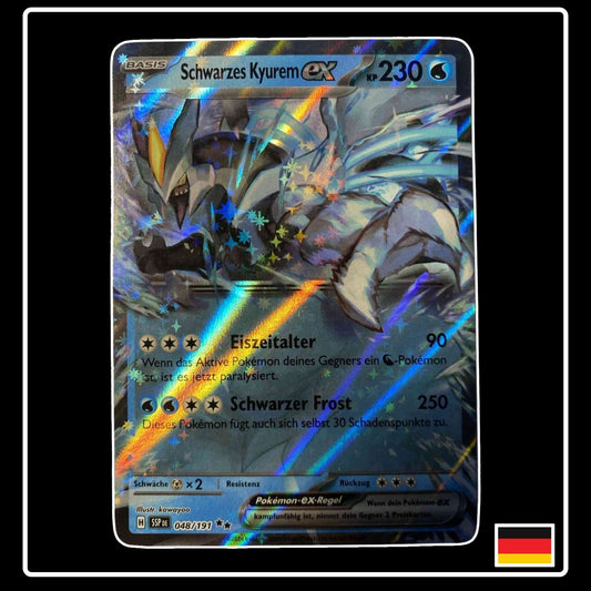 Schwarzes Kyurem ex Pokemon Stürmische Funken 048/191