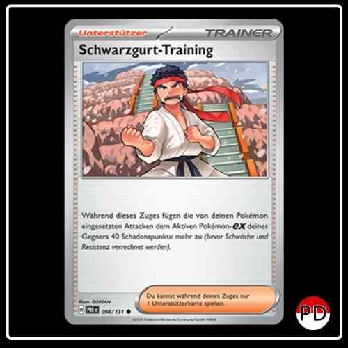 Schwarzgurt-Training 098/131 Pokemon Prismatische Entwicklungen