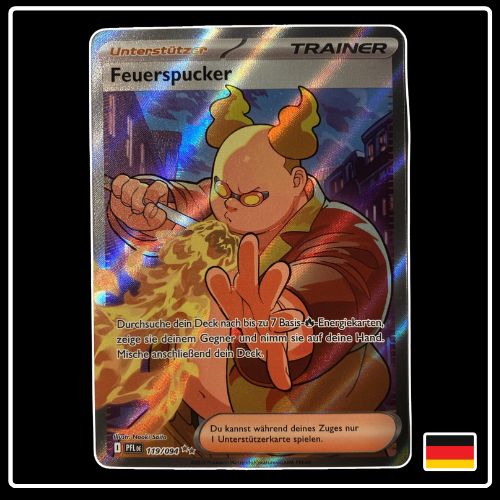 Feuerspucker Trainer Full Art 119/094 Pokemon Fatale Flammen
