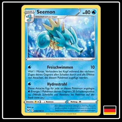 Seemon 036/196 Pokemon Verlorener Ursprung
