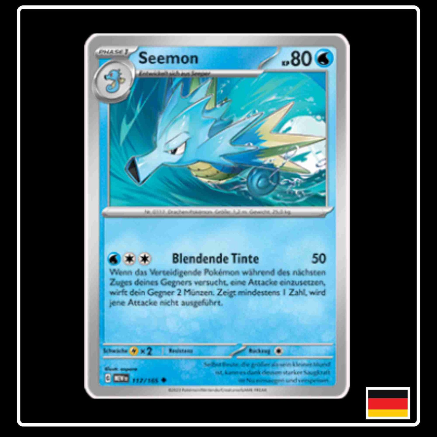 Seemon 117/165 aus dem Pokemon Set Karmesin & Purpur 151