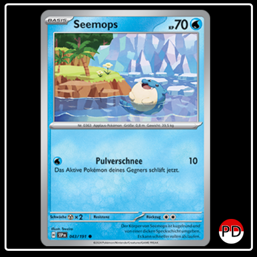 Seemops 043/191 Pokemon Stürmische Funken Sammelkarten