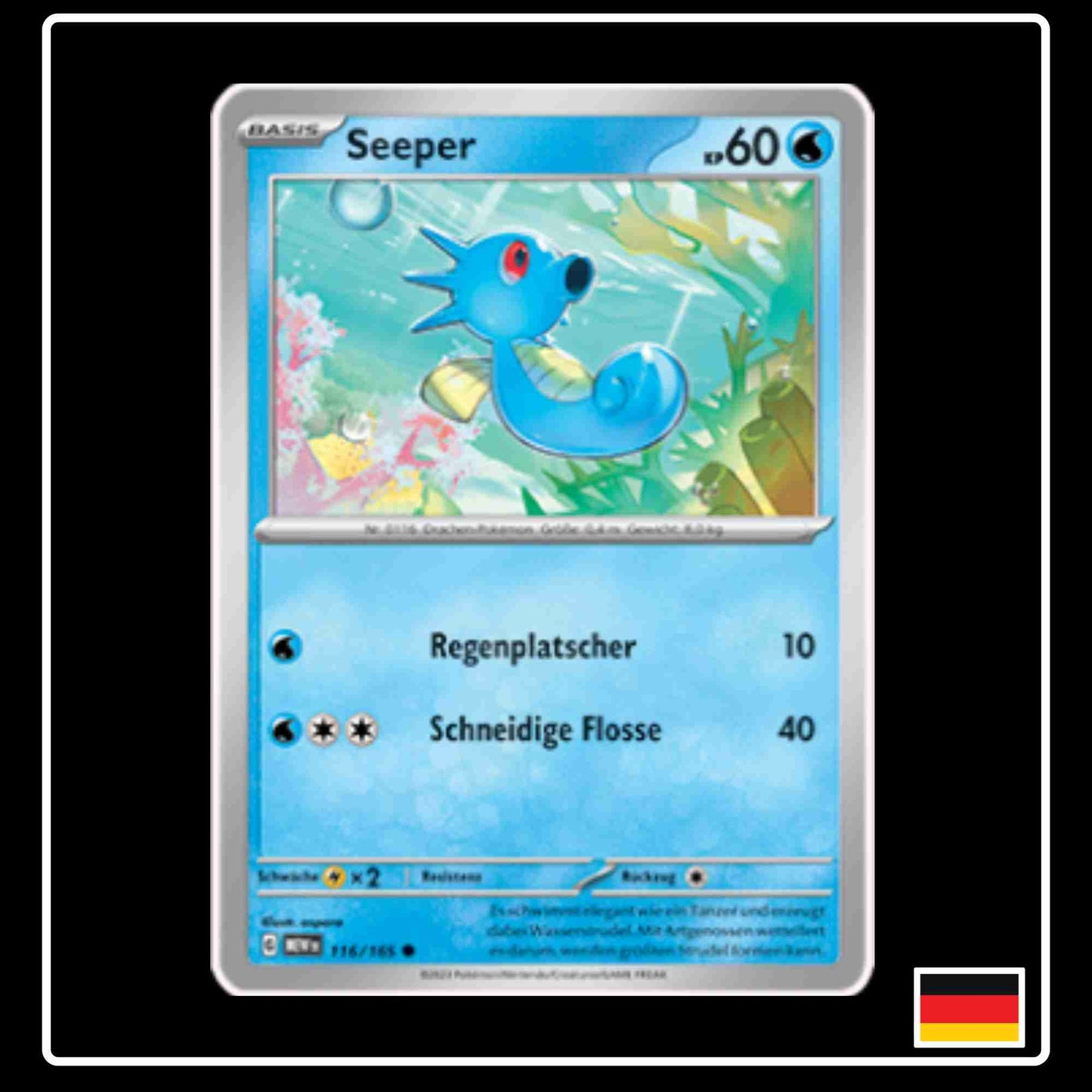 Seeper 116/165 aus dem Pokemon Set Karmesin & Purpur 151