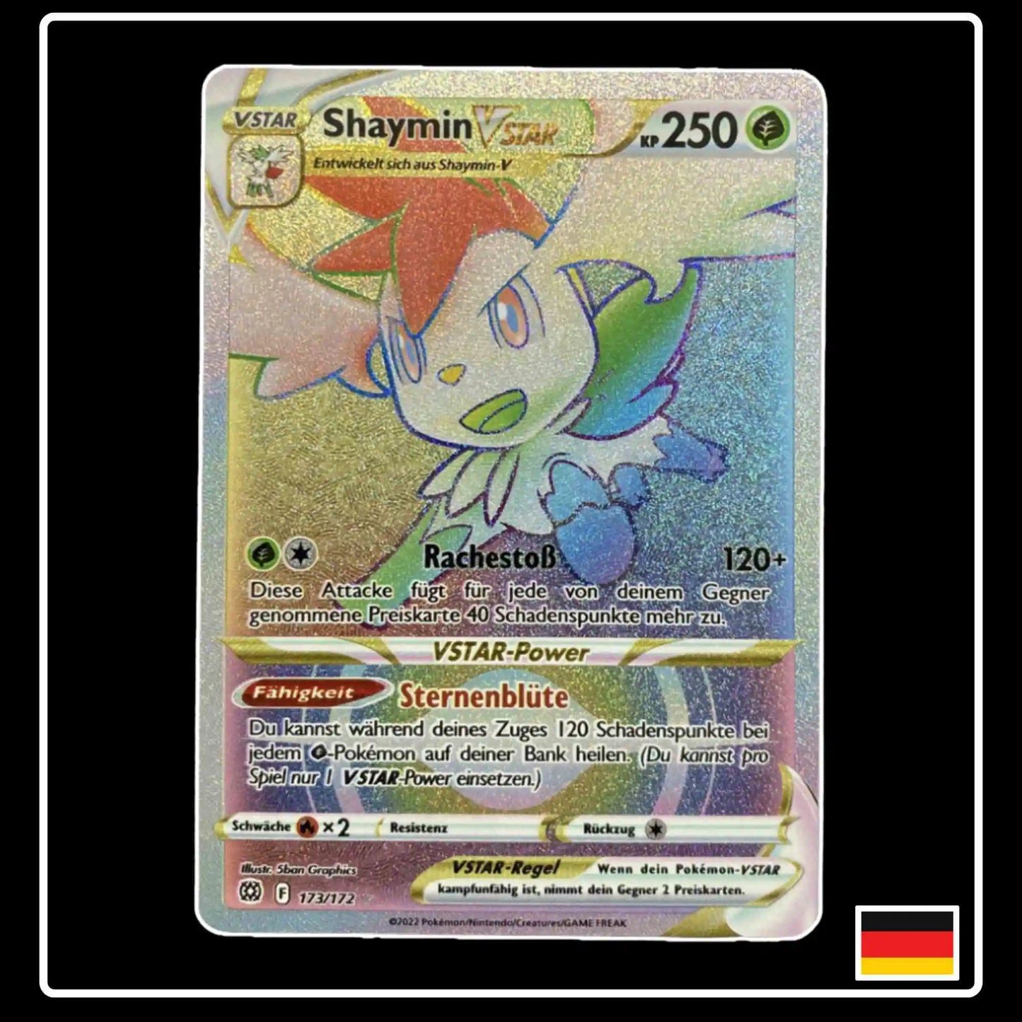 Shaymin VSTAR Rainbow 173/172 Pokemon Strahlende Sterne