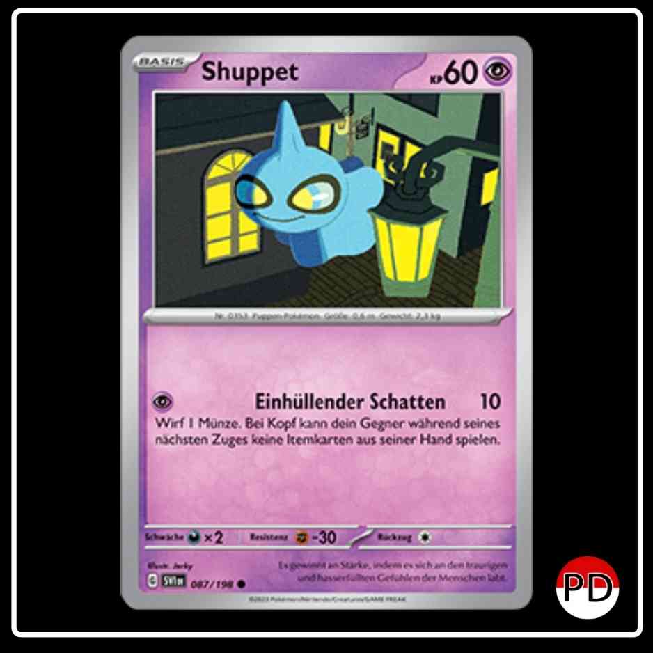 Shuppet 087/198 Pokemon Karmesin & Purpur