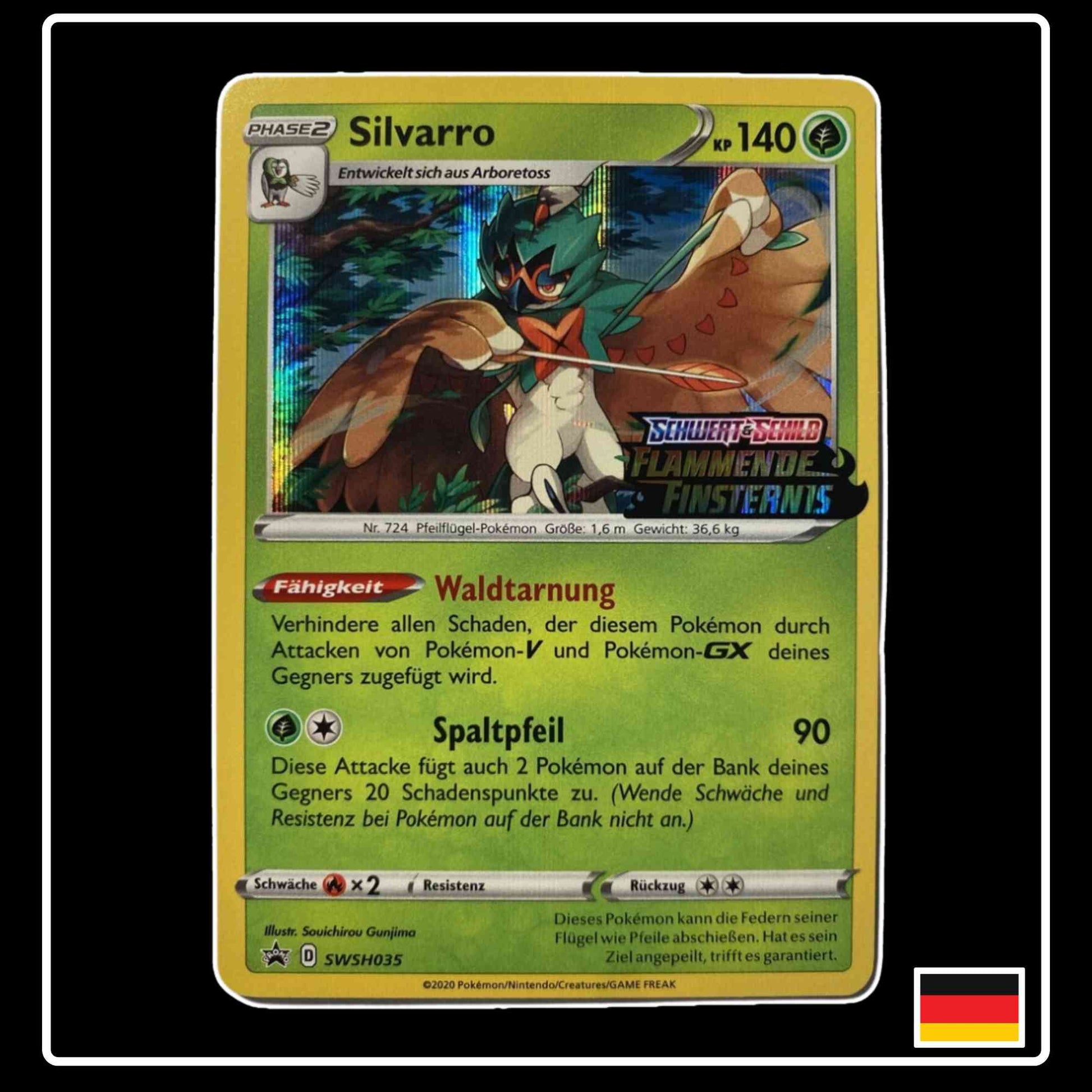 Silvarro SWSH035 Flammende Finsternis Pokemon