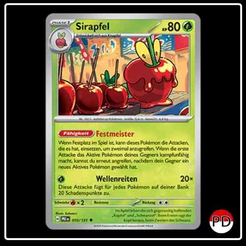 Sirapfel 010/131 Pokemon Prismatische Entwicklungen