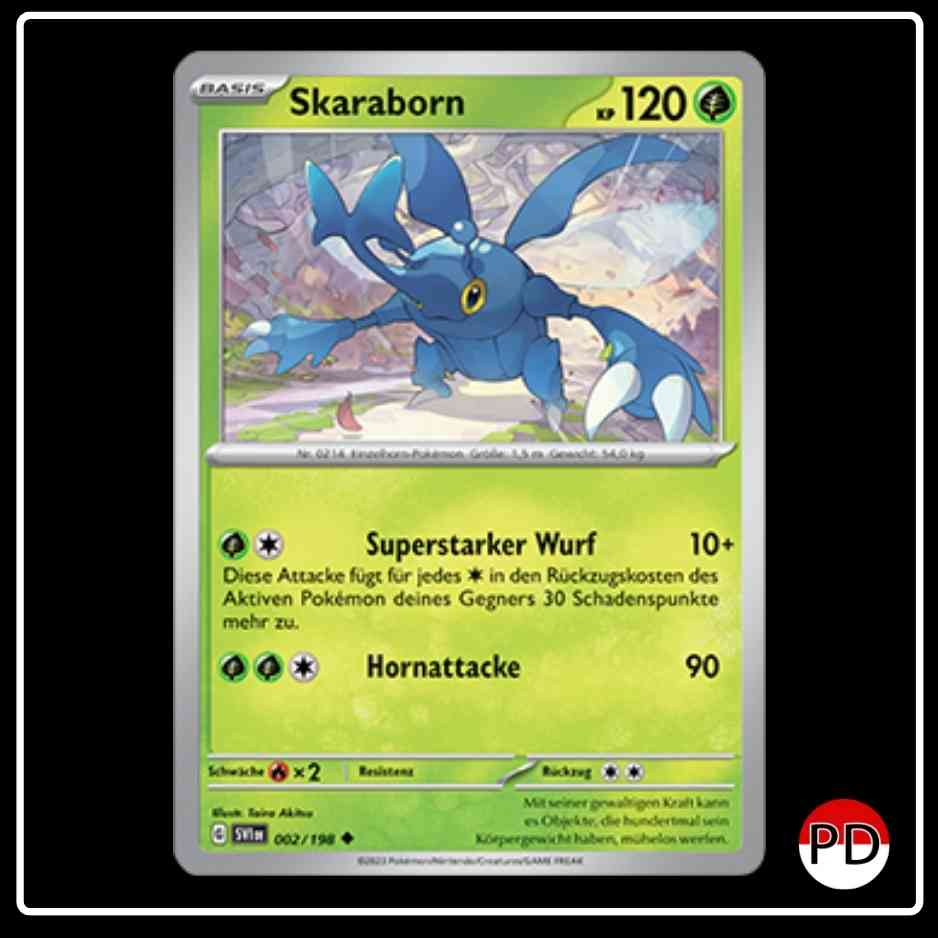 Skaraborn Pokemon 002/198 Karmesin & Purpur