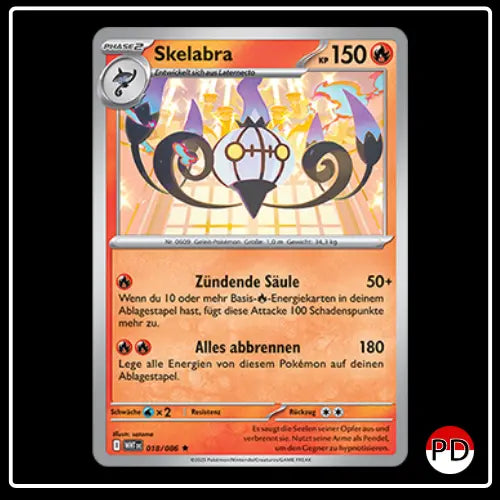 Skelabra 018/086 Pokemon Weisse Flammen