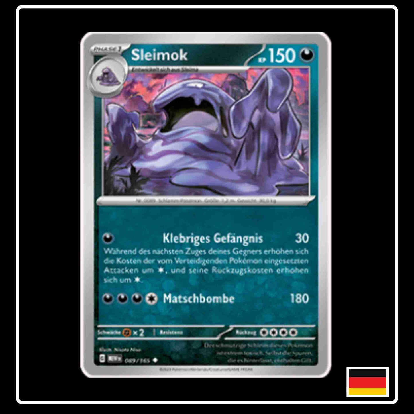 Sleimok 089/165 aus dem Pokemon Set Karmesin & Purpur 151