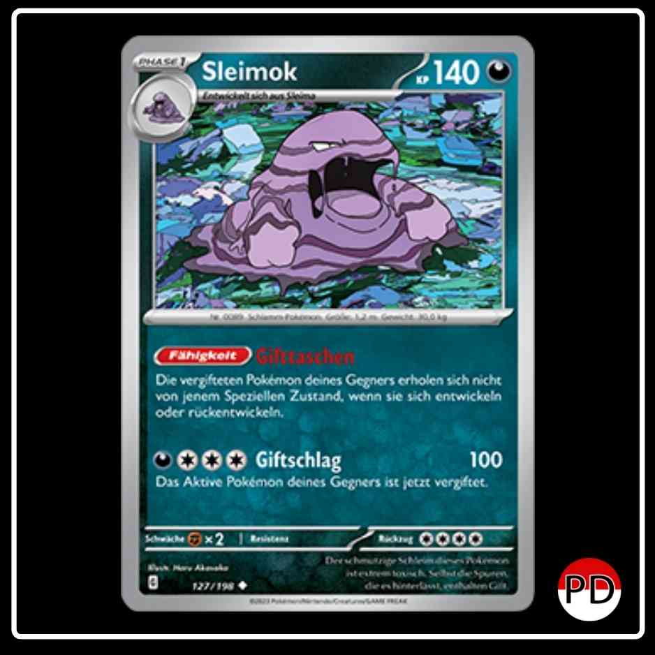 Sleimok 127/198 Pokemon Karmesin & Purpur
