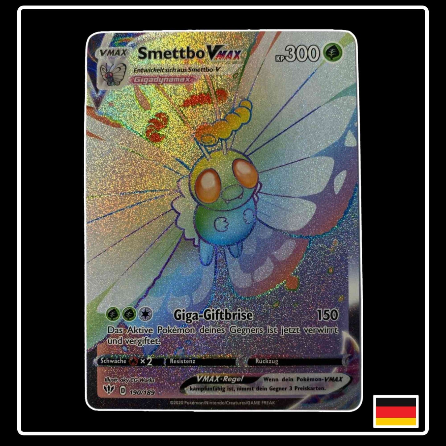 Smettbo VMAX Rainbow 190/189 Pokemon Flammende Finsternis