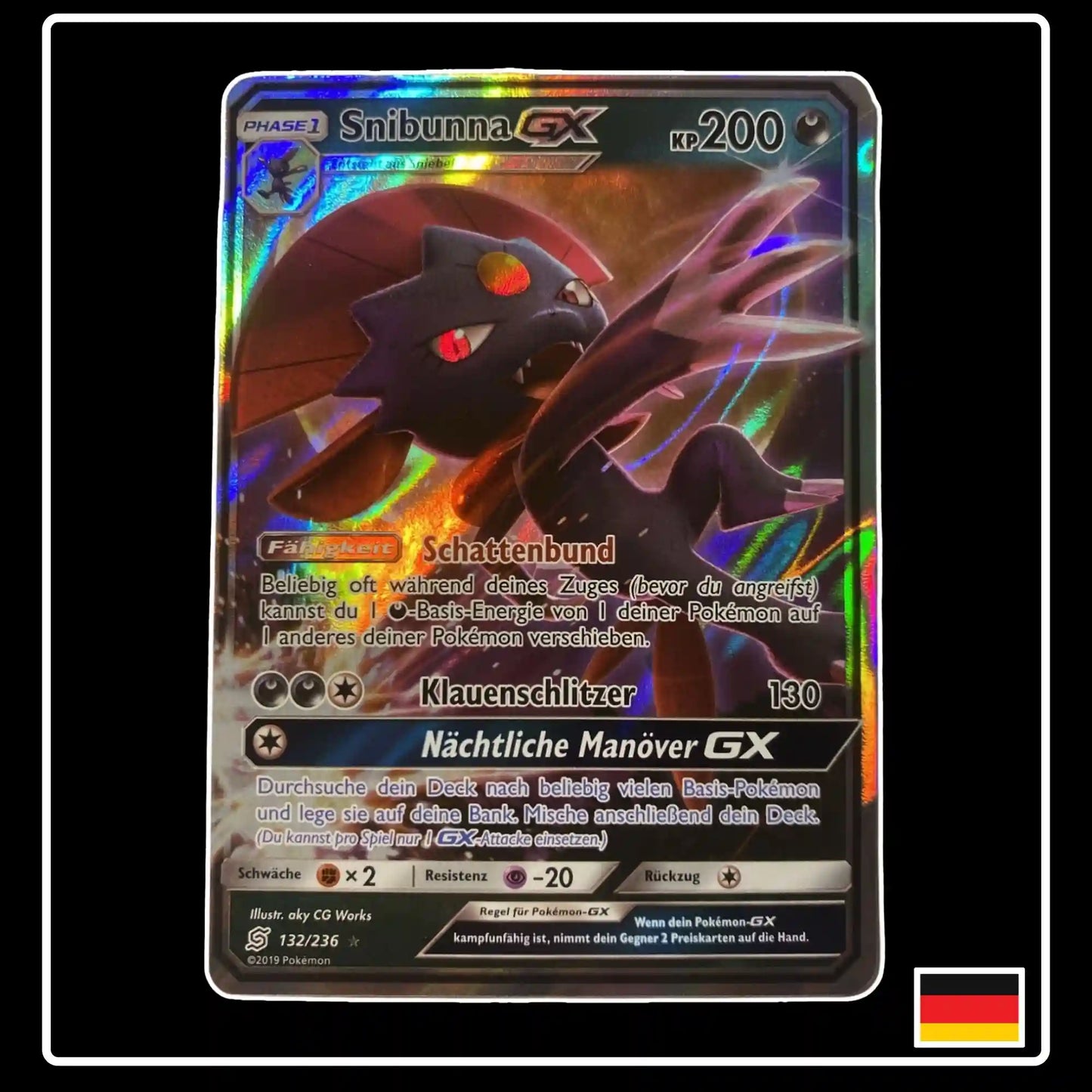 Snibunna GX 132/236 Pokemon Bund der Gleichgesinnten