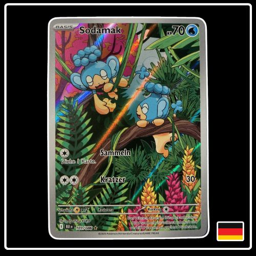 Sodamak Illustration Rare 101/086 Pokemon Schwarze Blitze