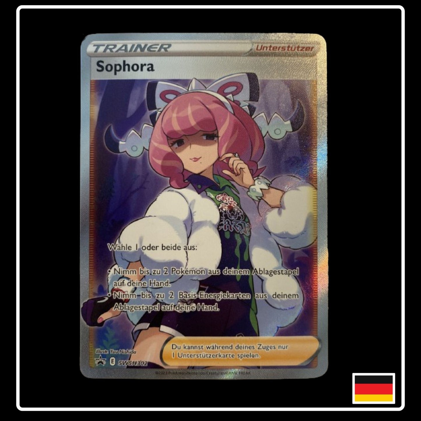 Sophora Full Art Deutsch SWSH302 Black Star Promo