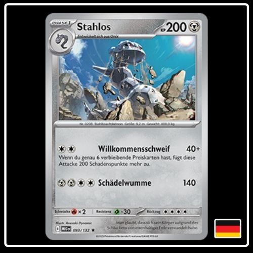 Stahlos 093/132 Pokemon Mega Entwicklung