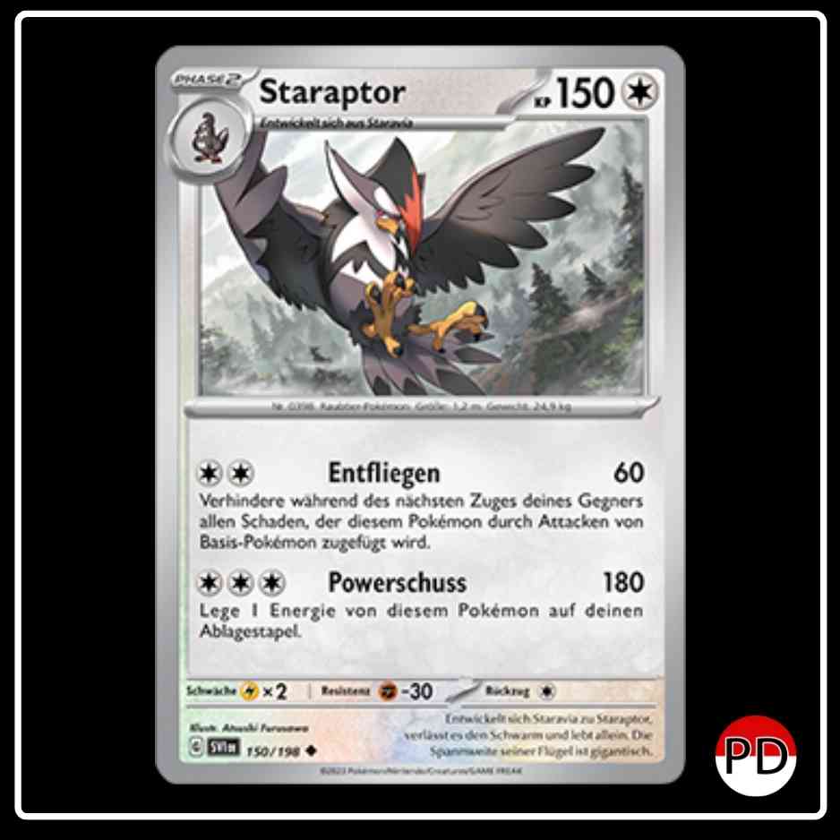 Staraptor 150/198 Pokemon Karmesin & Purpur