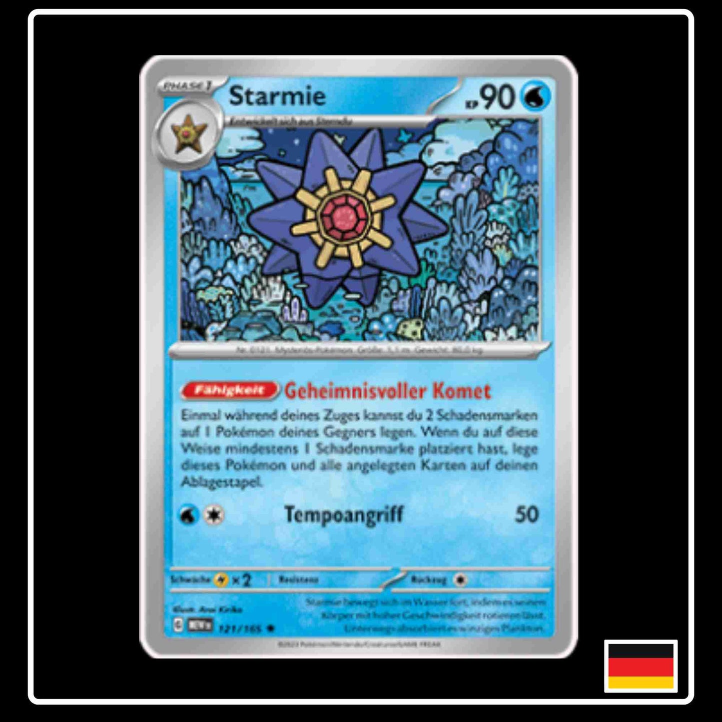 Starmie 121/165 aus dem Pokemon Set Karmesin & Purpur 151