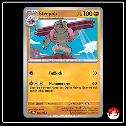 Strepoli 048/086 Pokemon Schwarze Blitze