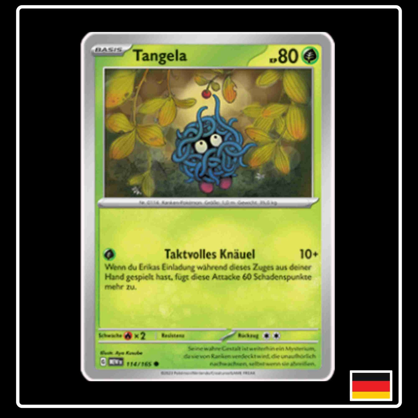 Tangela 114/165 aus dem Pokemon Set Karmesin & Purpur 151