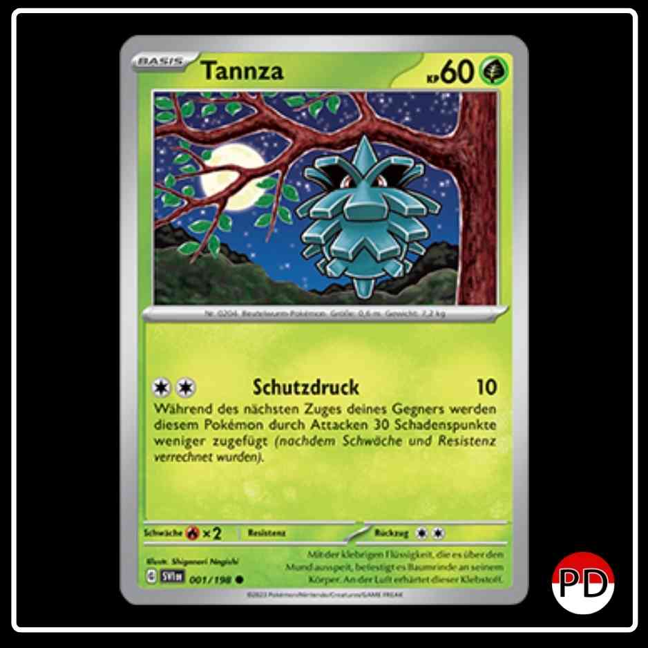Tannza 001/198 Pokemon Karmesin & Purpur