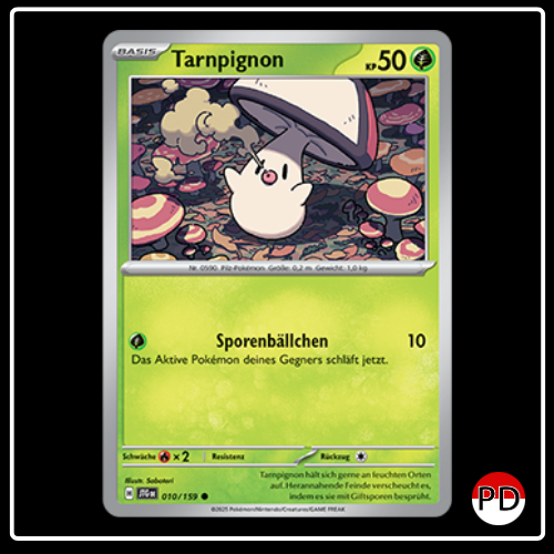 Tarnpignon 010/159 Pokemon Reisegefährten