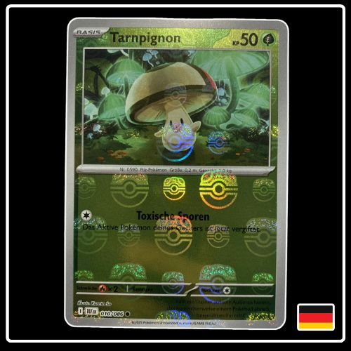 Tarnpignon Meisterball 010/086 Pokemon Schwarze Blitze