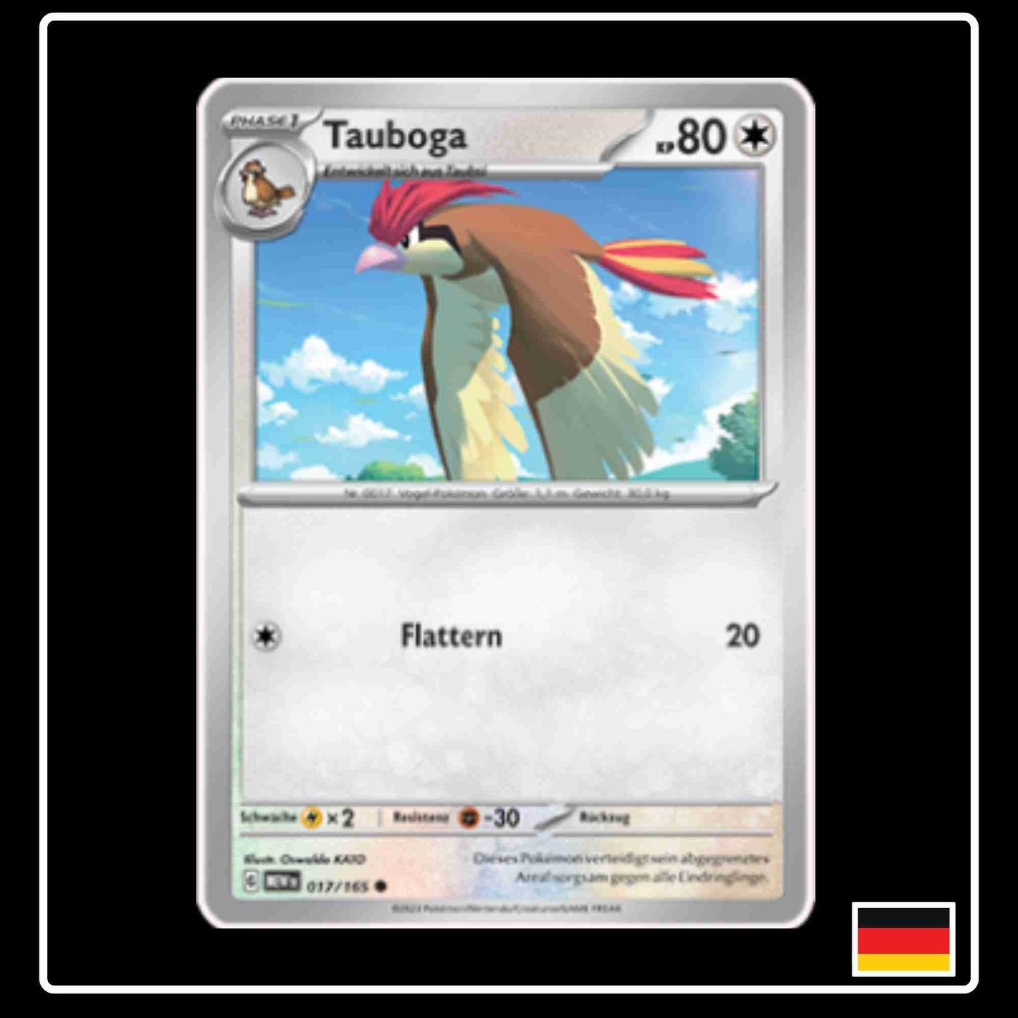 Tauboga 017/165 aus dem Pokemon Set Karmesin & Purpur 151