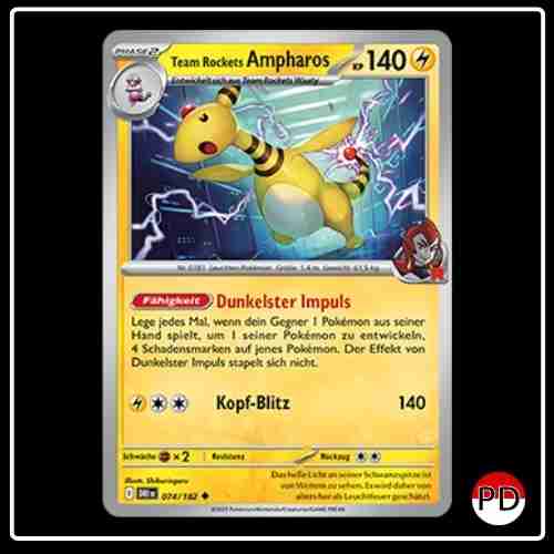 Team Rockets Ampharos 074/182 Pokemon Ewige Rivalen