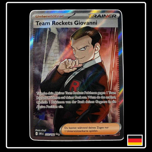 Team Rockets Giovanni Trainer Full Art 225/182 Pokemon Ewige Rivalen
