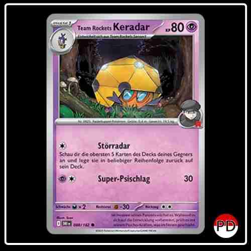 Team Rockets Keradar 088/182 Pokemon Ewige Rivalen