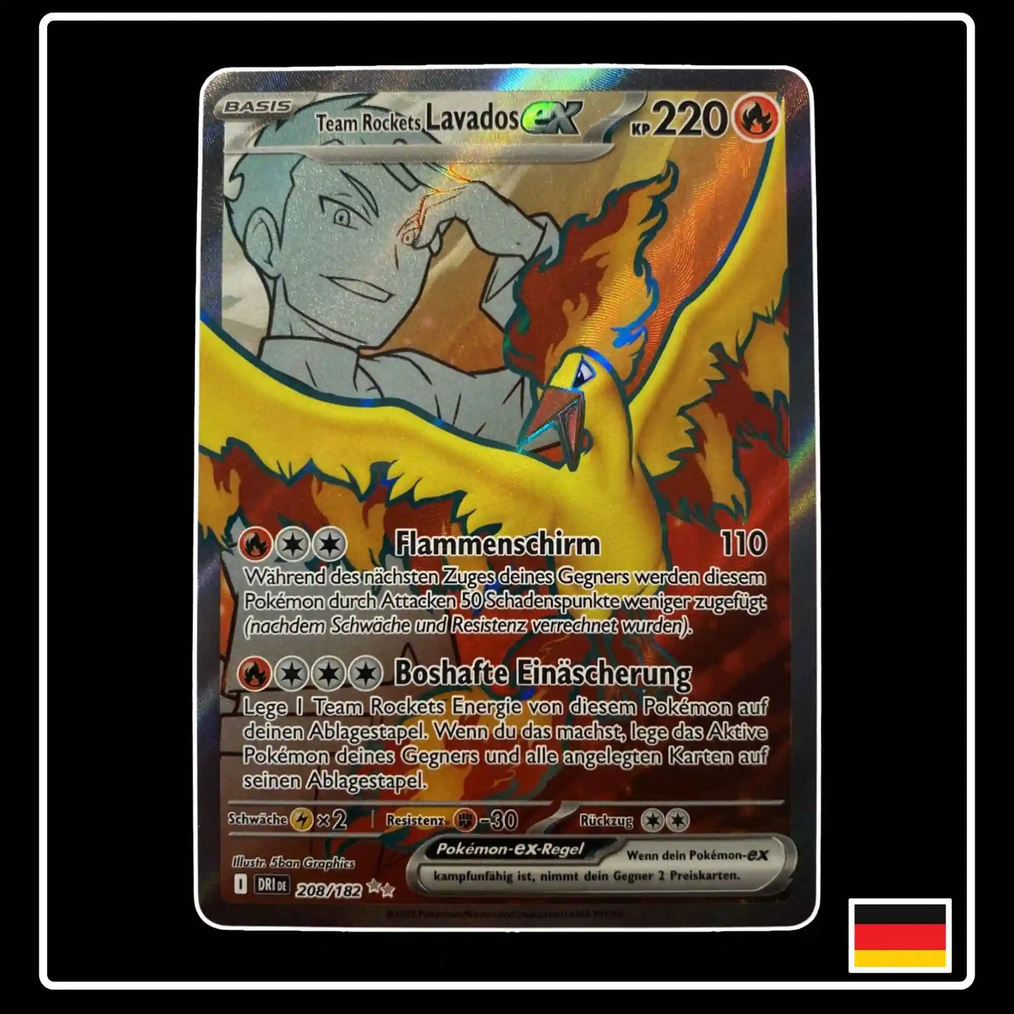 Team Rockets Lavados ex Full Art 208/182 Pokemon Ewige Rivalen