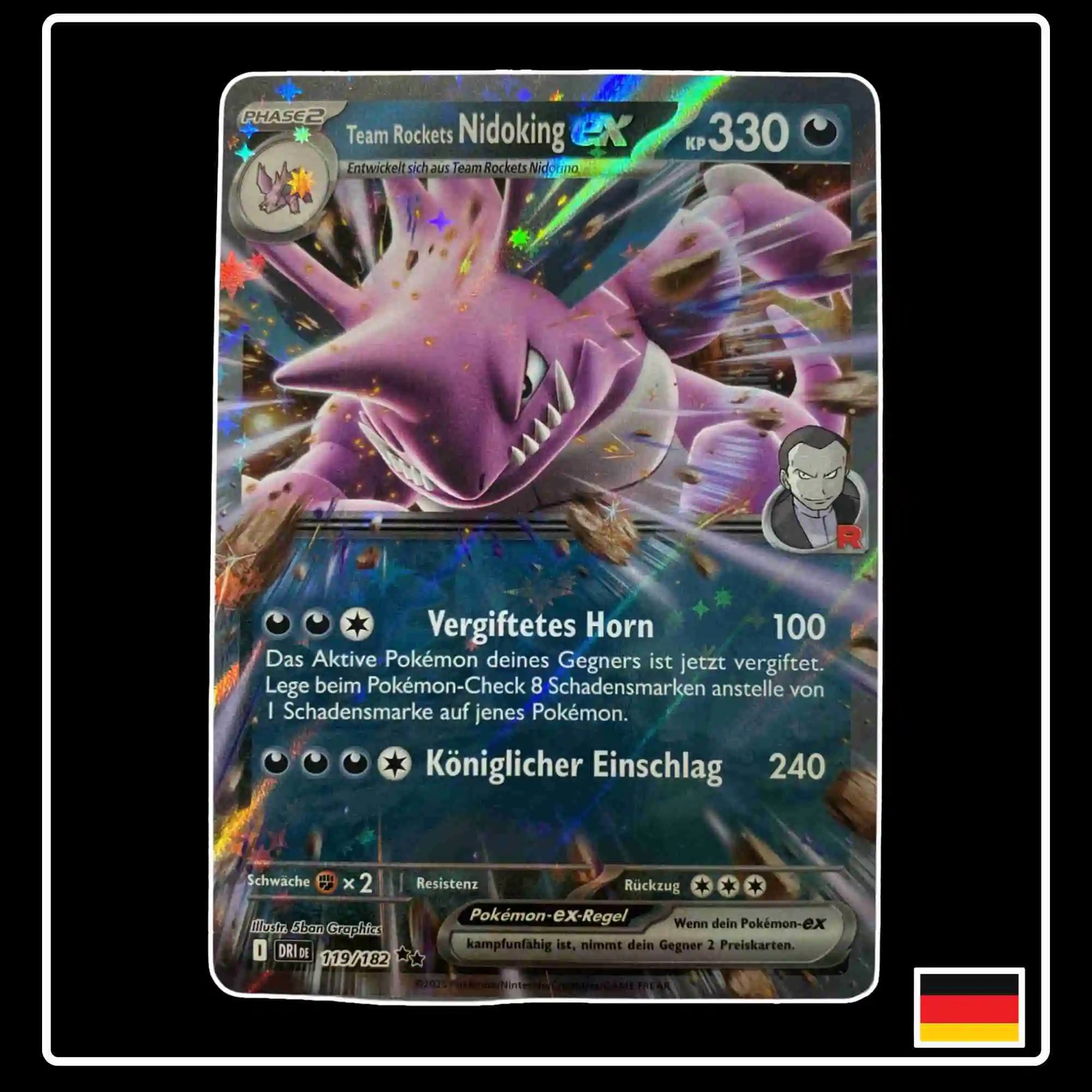 Team Rockets Nidoking ex 119/182 Pokemon Ewige Rivalen