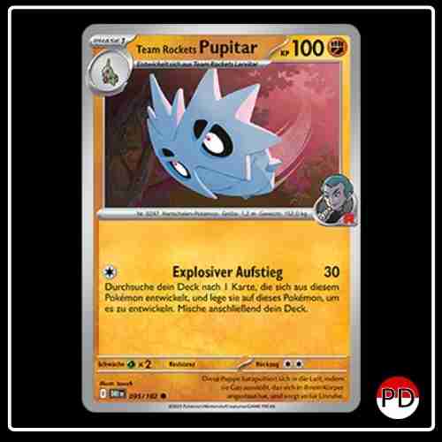 Team Rockets Pupitar 095/182 Pokemon Ewige Rivalen